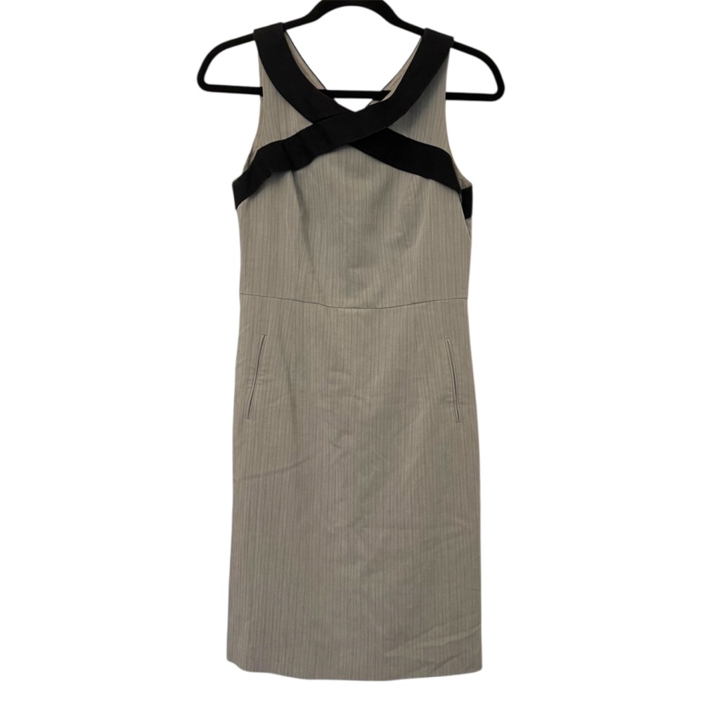 Vintage BCBG Paris Dress Gray &‎ Black